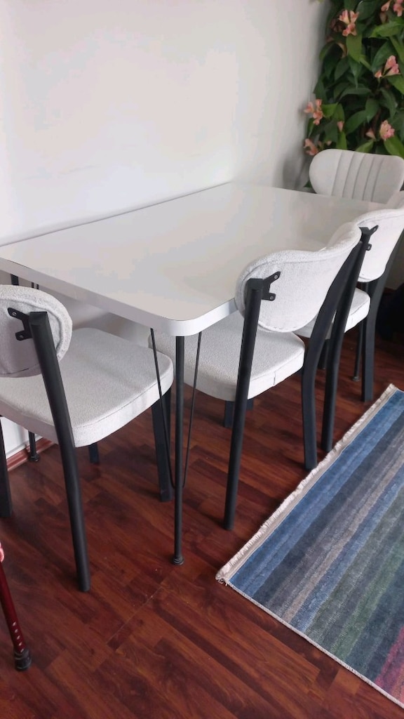 Sıfır ürün 4 kişilik masa sandalye kapıda ödeme ücretsiz kargo - 2