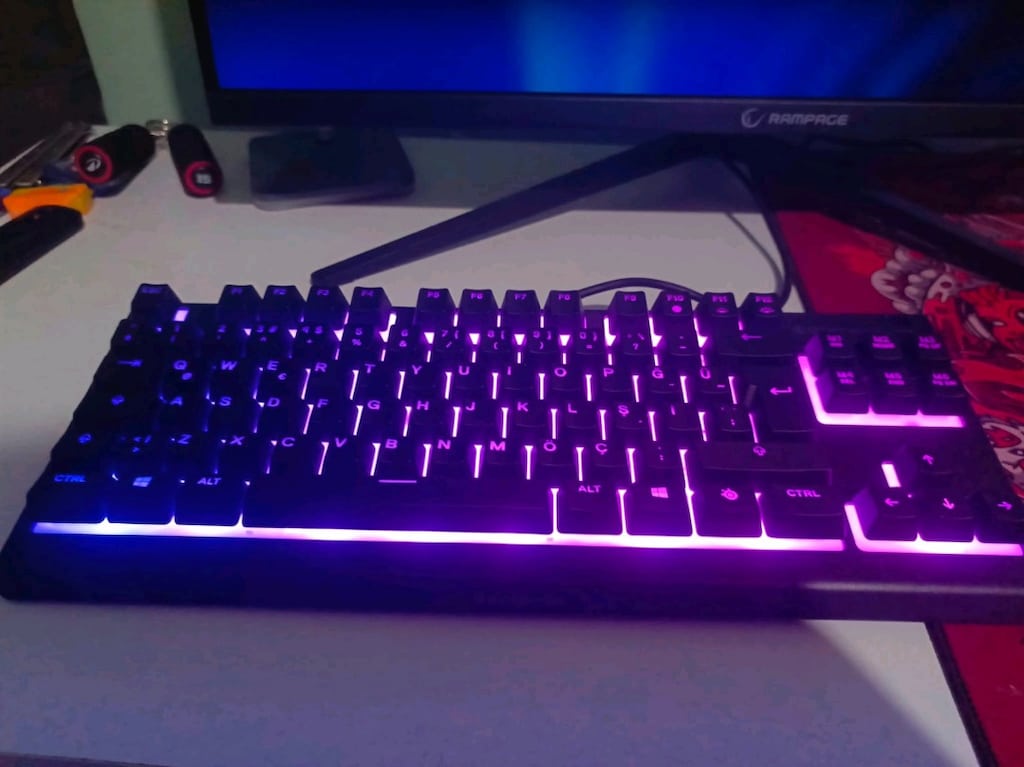 steel series apex 3 tkl klavye