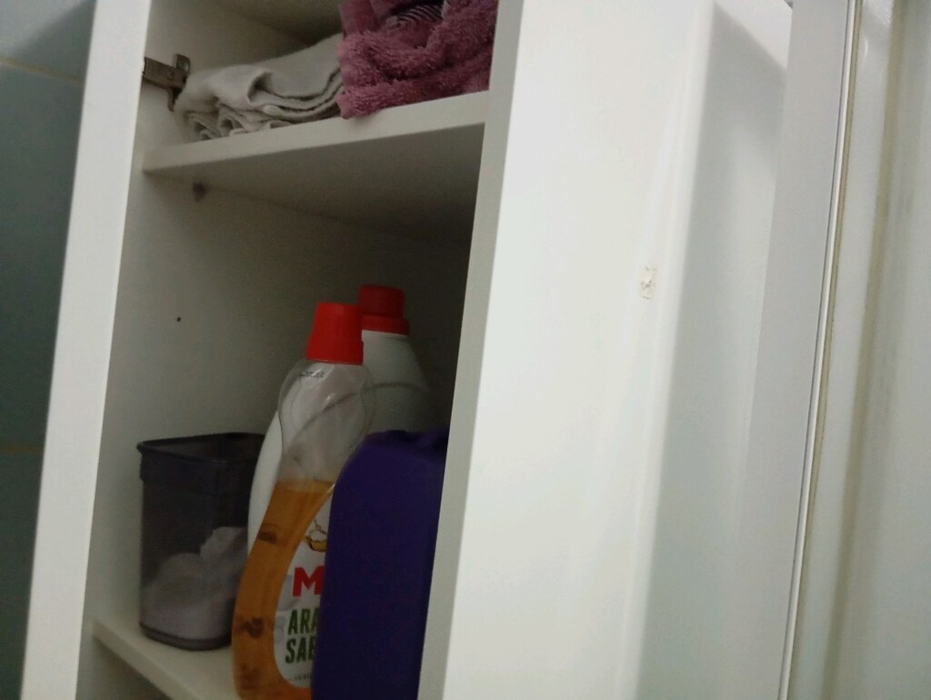 Çamaşır sepetli banyo dolabı - 2