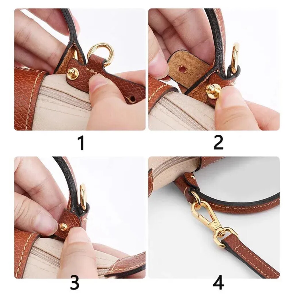 Çanta Askısı Longchamp Mini Çanta Deri Yedek Crossbody Omuz Askısı - 5