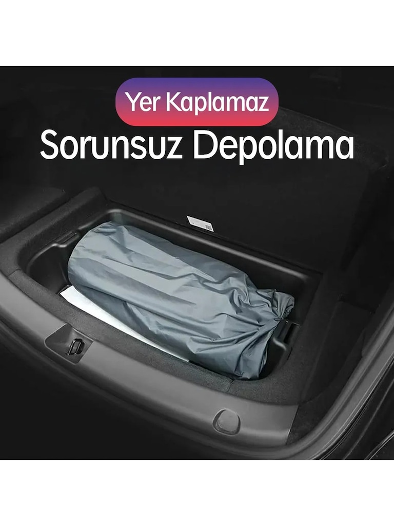 Tesla Model Y Araç İçi Şişme Yatak Ve Yastık Seti - 4