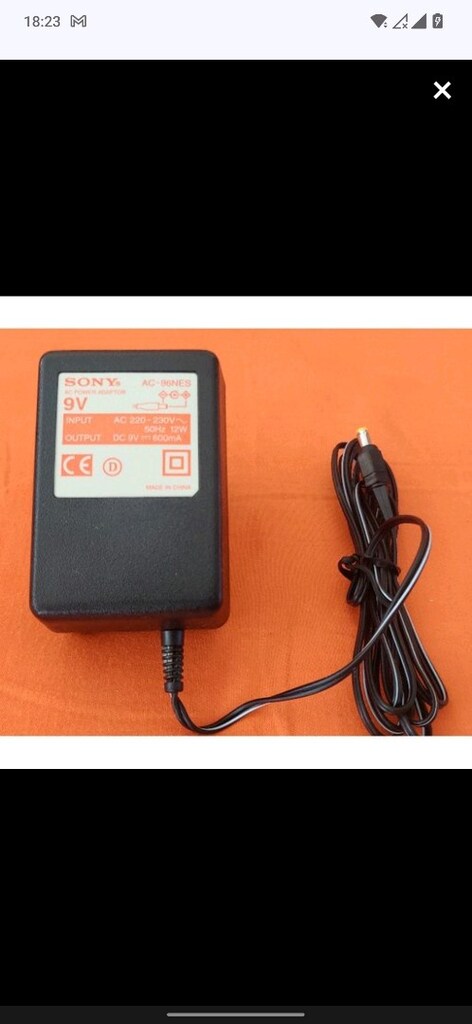 Sony AC-96NES 9V Dc 600mA 14 AC Adaptör. Sıfır ayarında. - 4