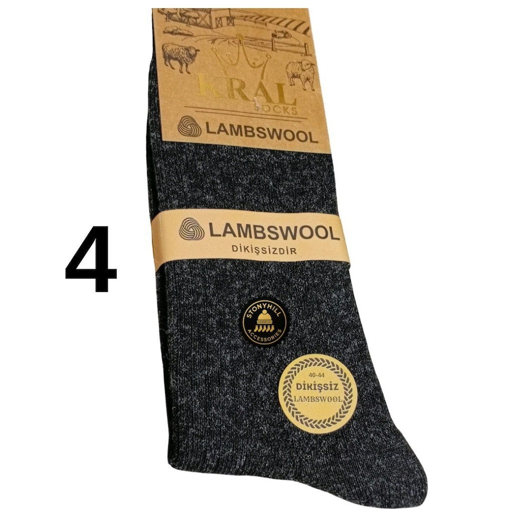 Toptan Çorap Lambswool Kışlık Premium Çorap - 5