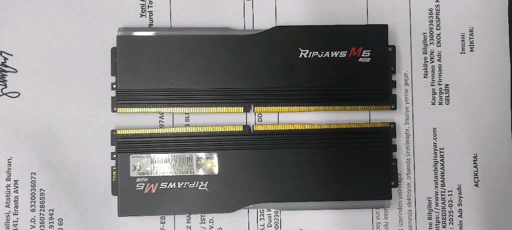 G skill ripjaws m5 RGB 32gb ddr5 ram kiti garantili - 5