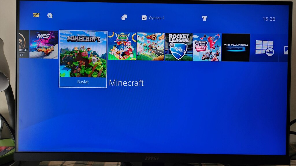 PS4 Slim 1 TB, 16 Oyunlu, Çift Kollu, Sorunsuz Tertemiz Cihaz - 16