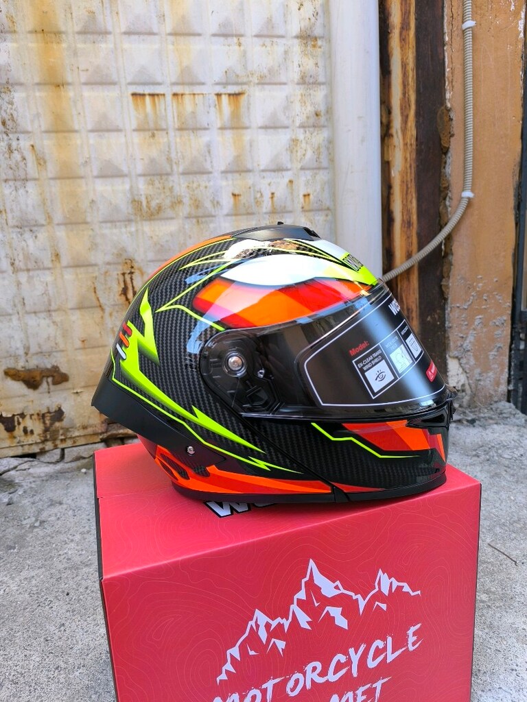 Kask WOSEN Çene Açılır Güneş Vizörlü Sıfır Hiç Kullanılmadı Beden L - 3