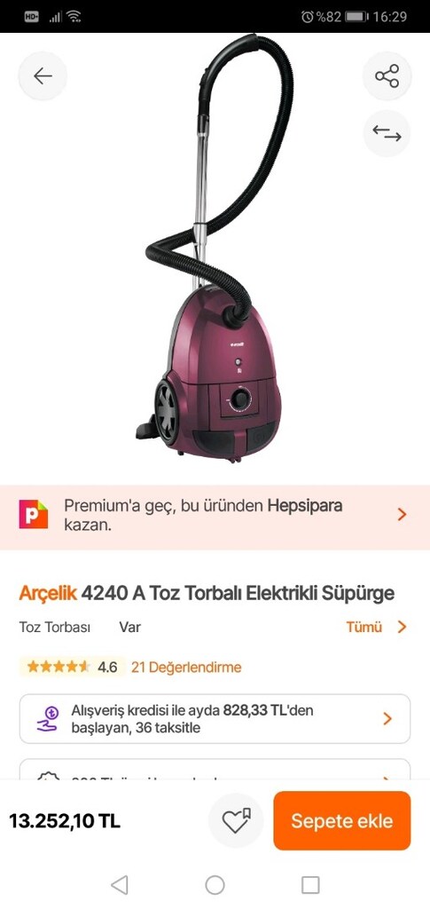 Arcelik süpürge az kullanılmış - 9