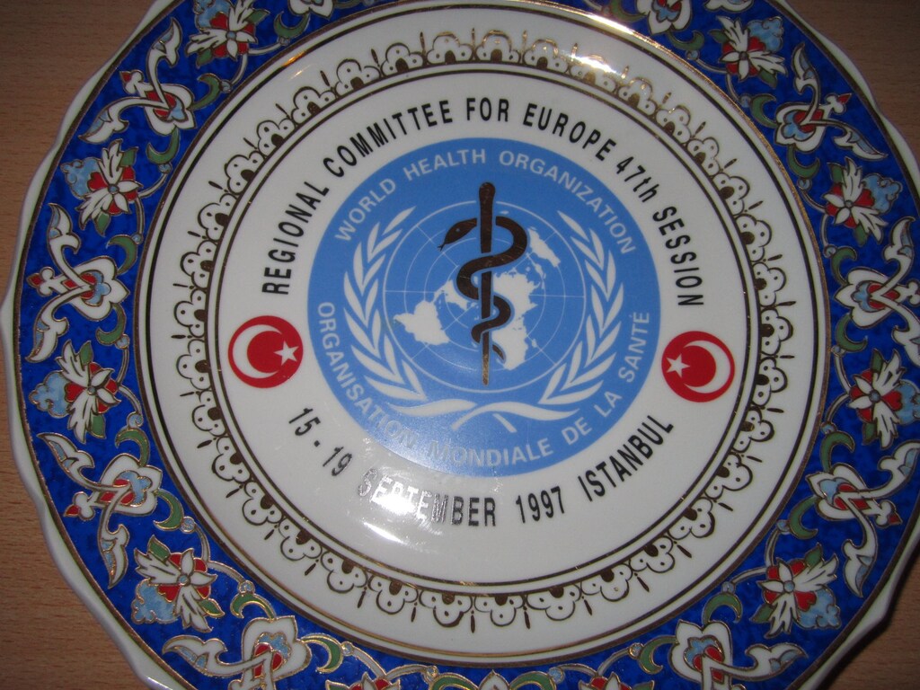 Dünya Sağlık Örgütü Hatıra Tabağı - 2