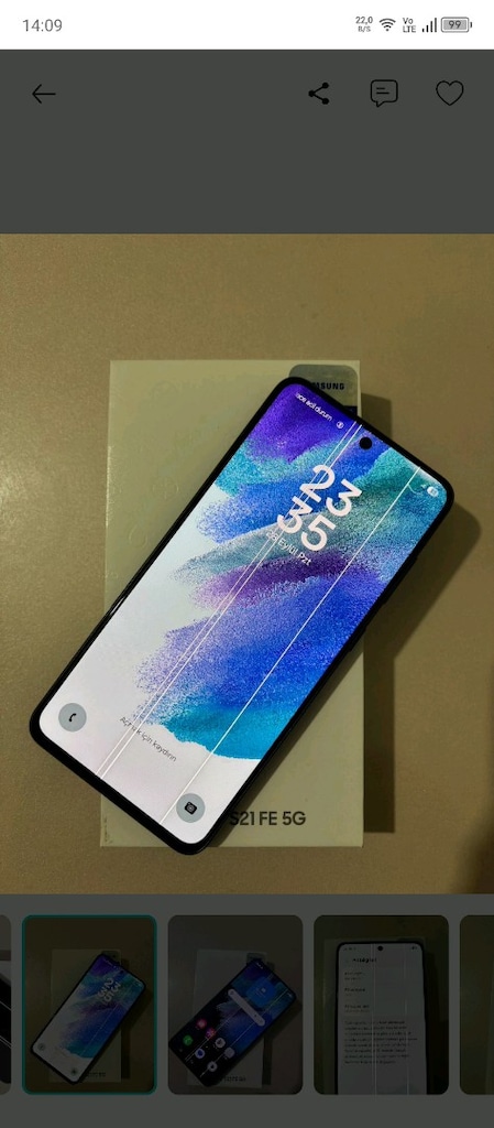 Samsung S21 FE 5G Orijinal Çıkma Ekran - 2
