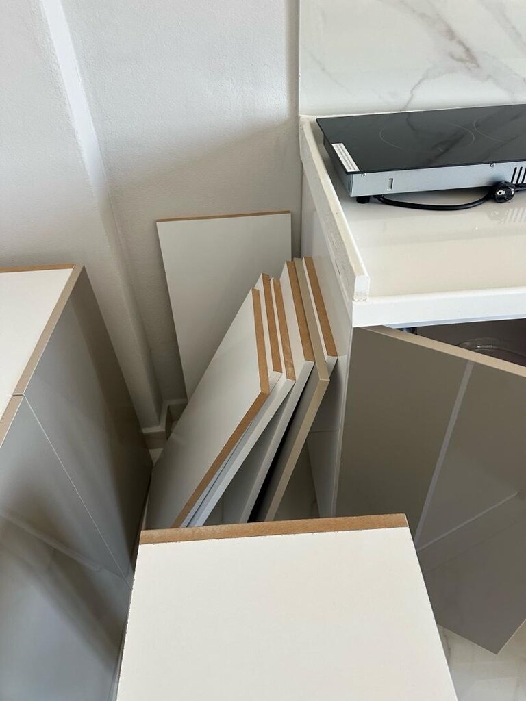 son fiyat yeni mdf mutfak dolabı üst kısmıda aynı renk - 12
