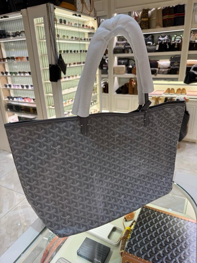 Goyard Saint Louis Tote Bag Gri SIFIR - 4