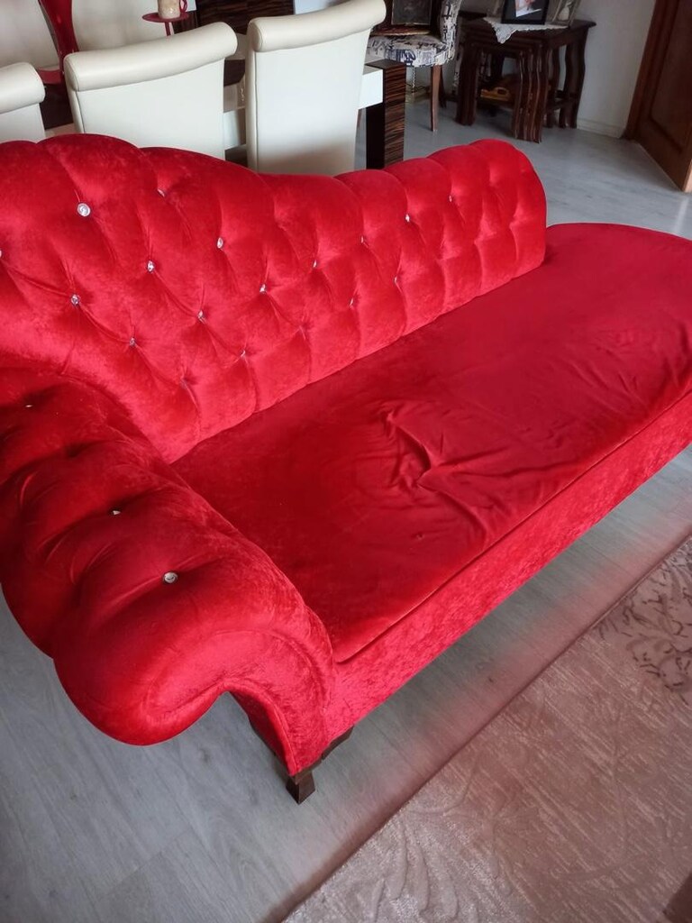 JOSEPHINE KIRMIZI TEK KOLLU KOLTUK - 3