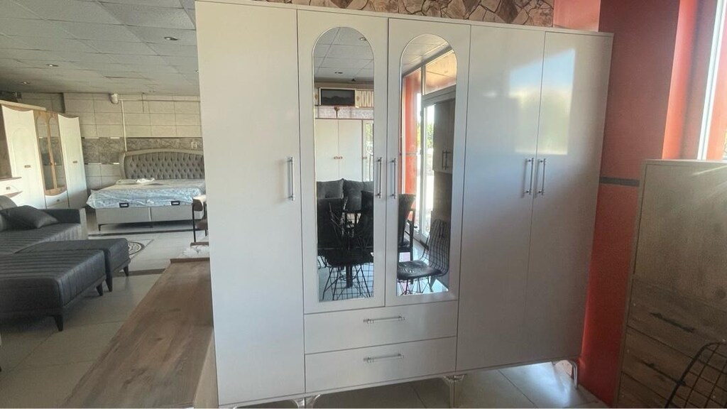 5 kapaklı elbise dolabı mdf - 4