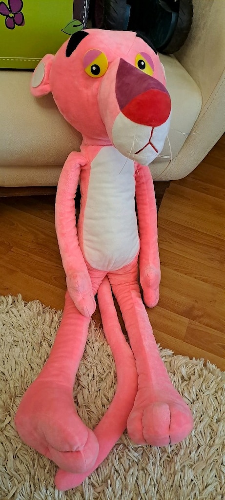 pembe panter pelus oyuncak - 7