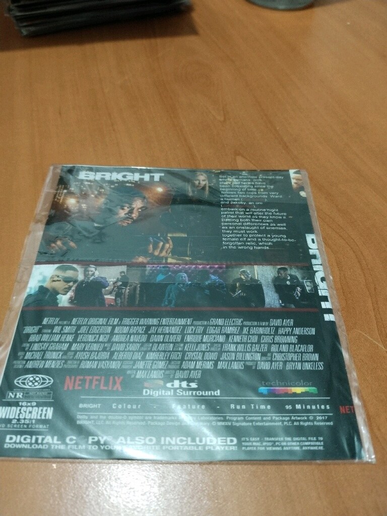 YENİ PAKETİNDE ORJİNAL BLU - RAY FİLM ( BRİGHT ) - 2