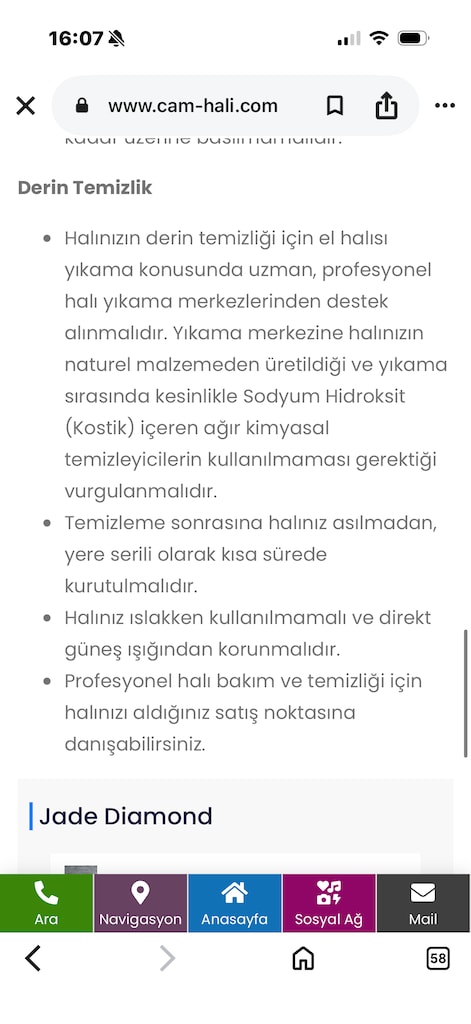 El dokuması yün halı çam halı - 7