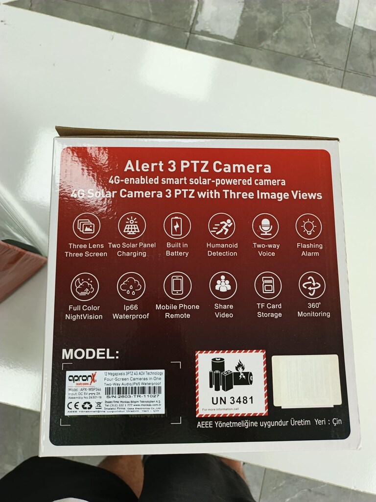 Raynox WSP346 12MP 4G Solar 3 Kameralı 3 PTZ Güvenlik Kamerası - 2