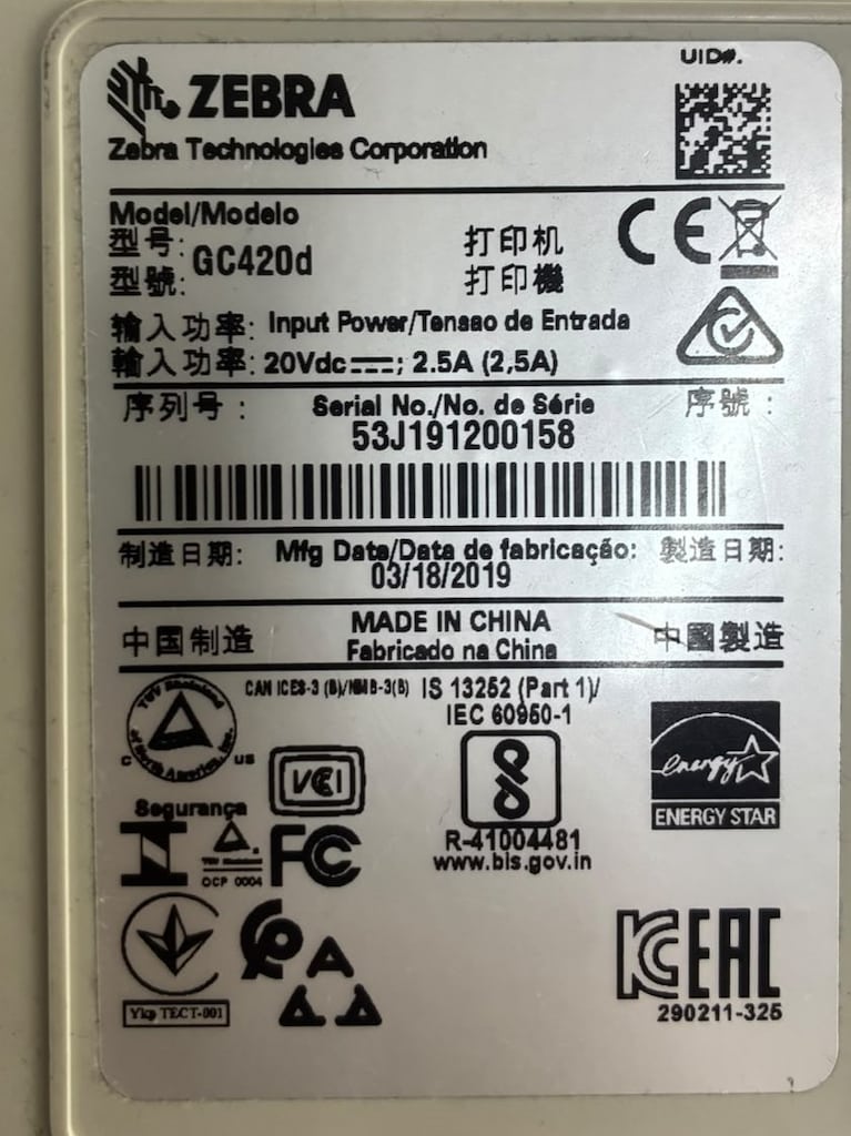 Zebra GC420 Barkod Yazıcı ARIZALI - 3