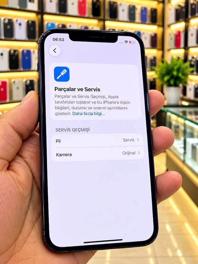 İPHONE 12 PRO 128 GB PİL SERVİS TR CİHAZI KAMERA ORJİNAL DEGİŞEN - 6