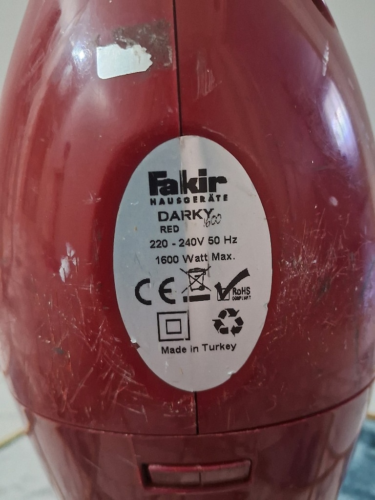 Dik Süpürge Fakir Darky 1600 Watt Çekiş güçlü deneyip ole alırsın - 8