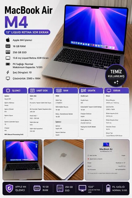 tertemiz macbook air m4