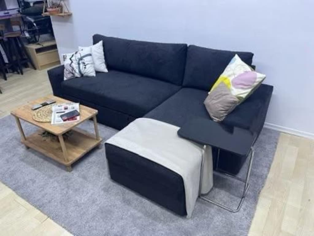 IKEA VİLLASUND SIFIR KAPLAMA YATAKLI BAZALI L KÖŞE KOLTUK KANEPE - 3