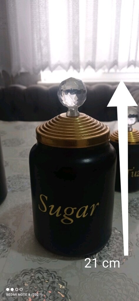 3lü siyah gold cam saklama kavonozlari - 5