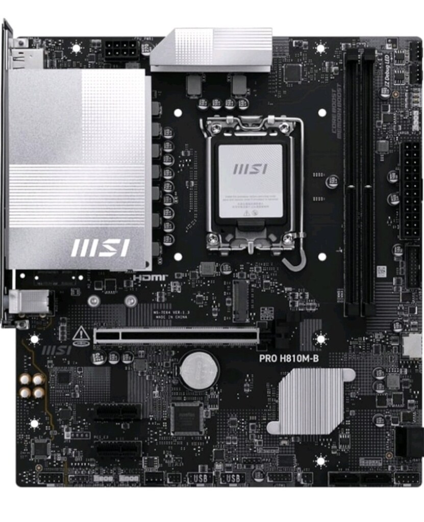 SIFIR MSI PRO H810M-B INTEL 1851DDR5 6400MHZ M-ATX GAMING ANAKART - 4