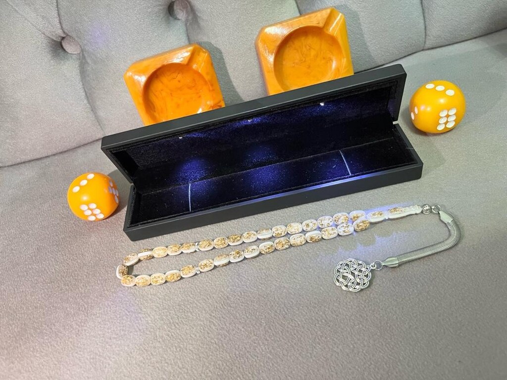 Golden Rosery ‘Aşk Raconsaldır’Tesbihidir Beyaz - 6