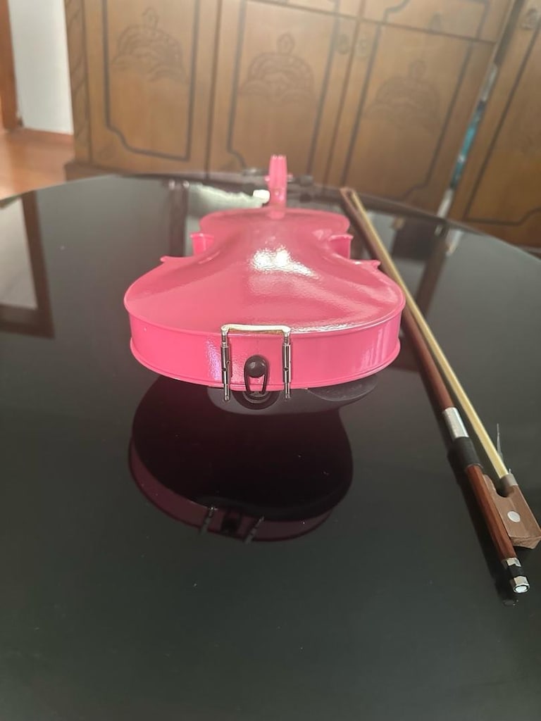 pembe keman seti 1/2 tam boy kutulu ve yaylı - 6