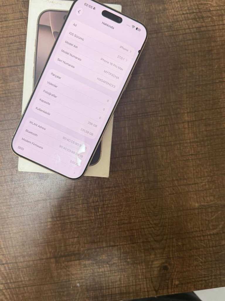 İPHONE 16 PRO MAX 256GB ÇÖL TİTANYUM PİL SAĞLIĞI 93 YD - 6