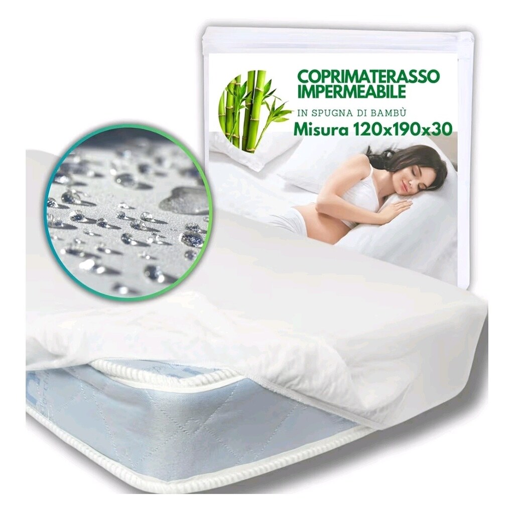 Bambu Malzeme Su Geçirmez Yatak Koruyucu 120x190x30 Bir Buçuk Kişilik - 4