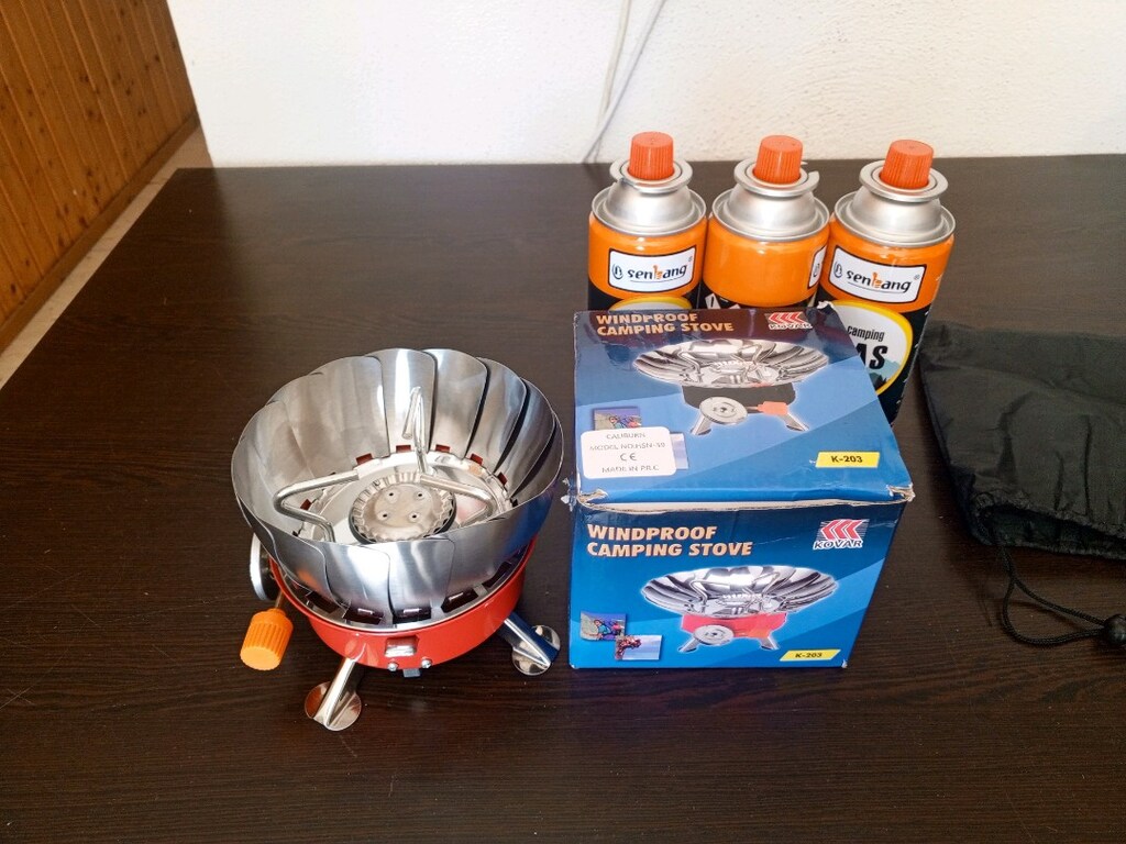 kamp ocağı kendinden çakmaklı + 3 gaz kartuşu, FİYAT SONDUR - 5