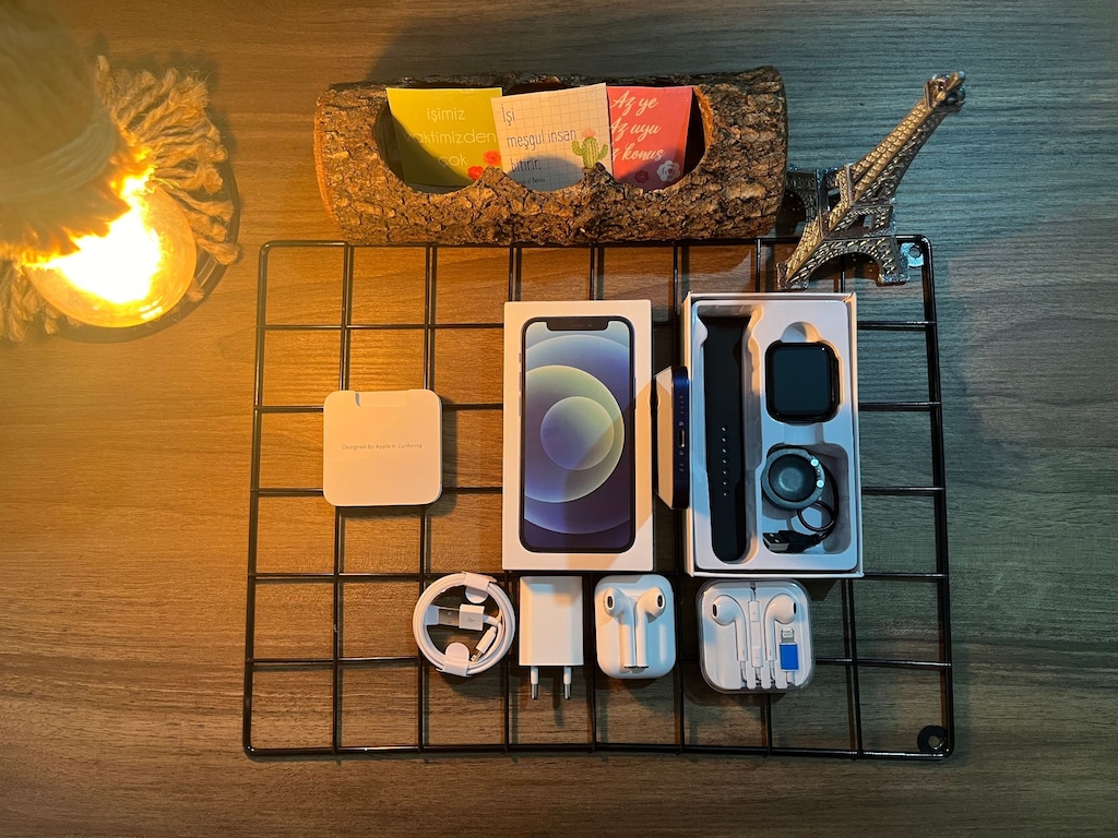 FULL AKSESUARLI İPHONE 12 BLUE - 7