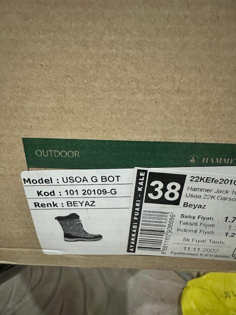 Hammer Jack Beyaz Kar Botu 38 numara - 9