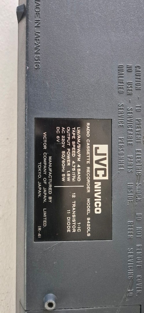 JVC NIVICO 9420LS RADYO KASETÇALAR Recorder - 4