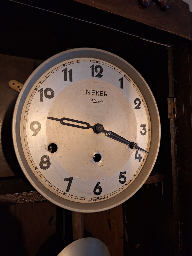 Neker Kienzle Alman Yapımı Mekanik Kurmalı Duvar Saati - 5