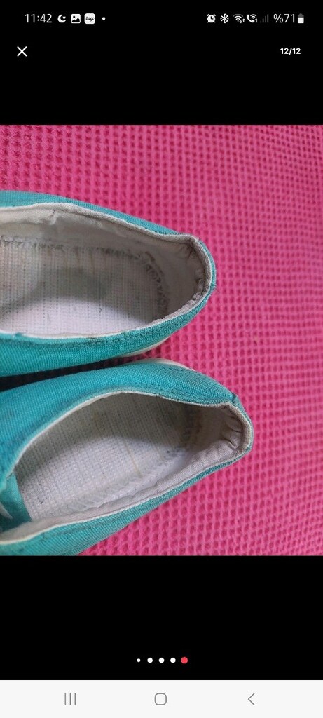 Lacoste spor ayakkabı. Converse tipi ayakkabı. 39 numara. - 12
