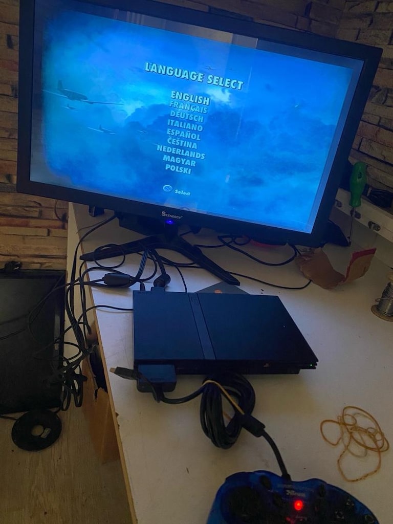 PS2 Slim SCPH-75004 Çift Kollu Set + Medal of Honor Vanguard - 9