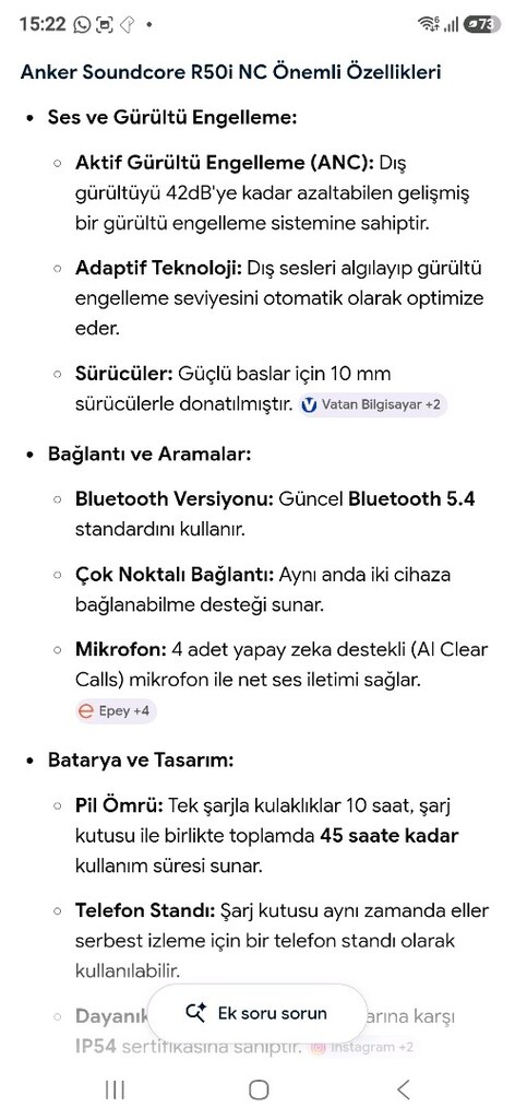 Anker R50i NC Bluetooth Kulaklık - 3