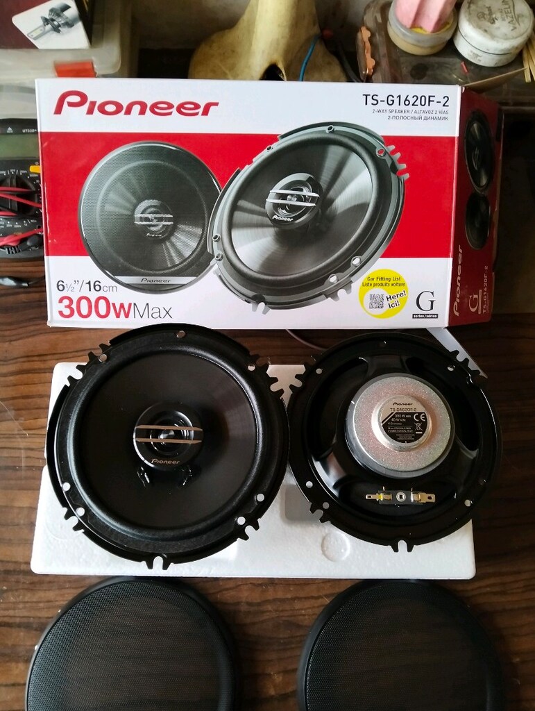 Pioneer 16cm 300wat tiwittirli kapaklı hoparlör takımı amfi uyumlu - 2