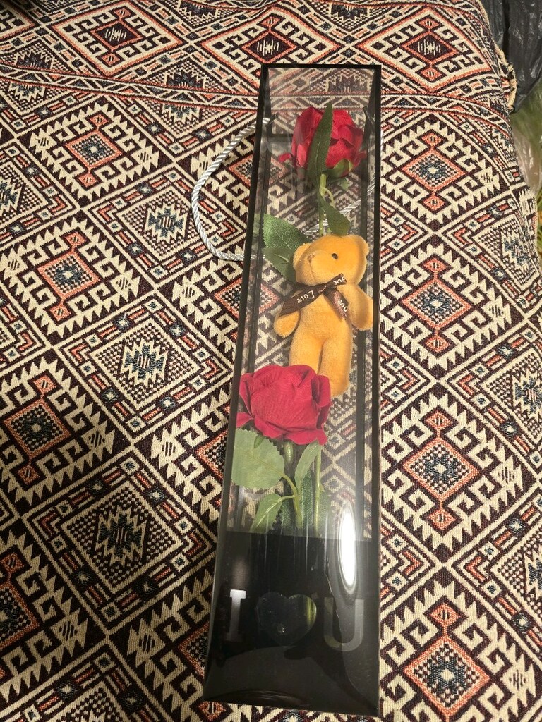 ayıcıklı güllü hediye kutusu - 5