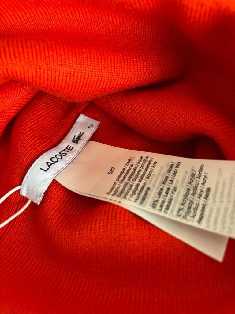 Orijinal lacoste bere unisex kırmızı renk sıfır etiketli - 2