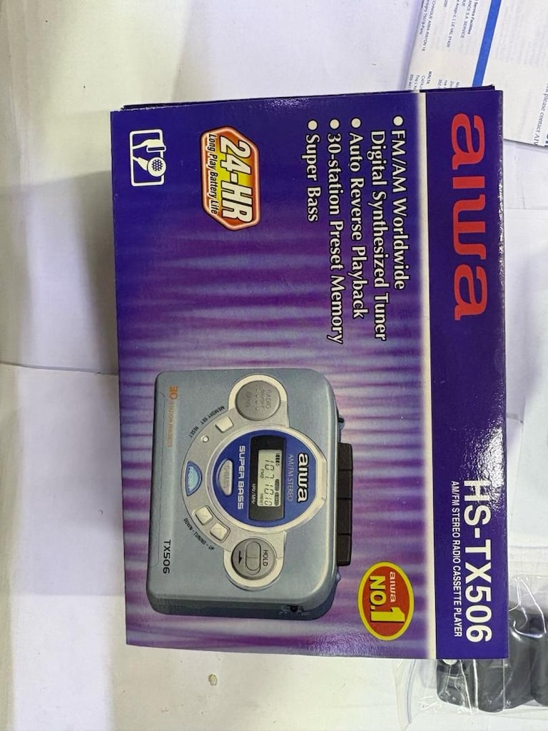 Aiwa HS-TX506 Walkman Kaset Çalar | Nadir Koleksiyonluk | Kutulu Full - 9