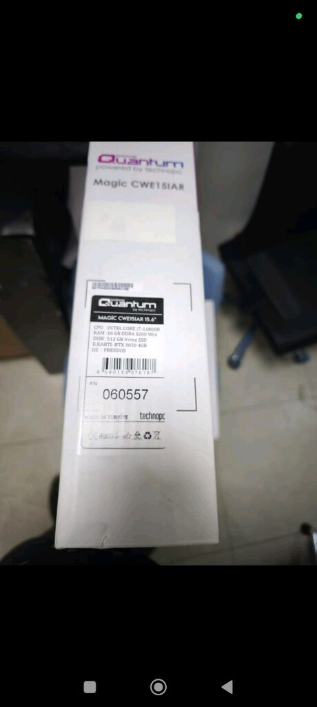 Garantili Oyuncu Laptop Quantum i7-11800H 16GB DDR4 512GB SSD RTX 3050 - 2