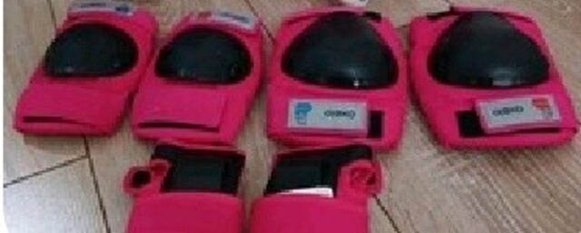 Paten kay kay scooter pembe oxelo Decathlon dizlik dirseklik bileklik
