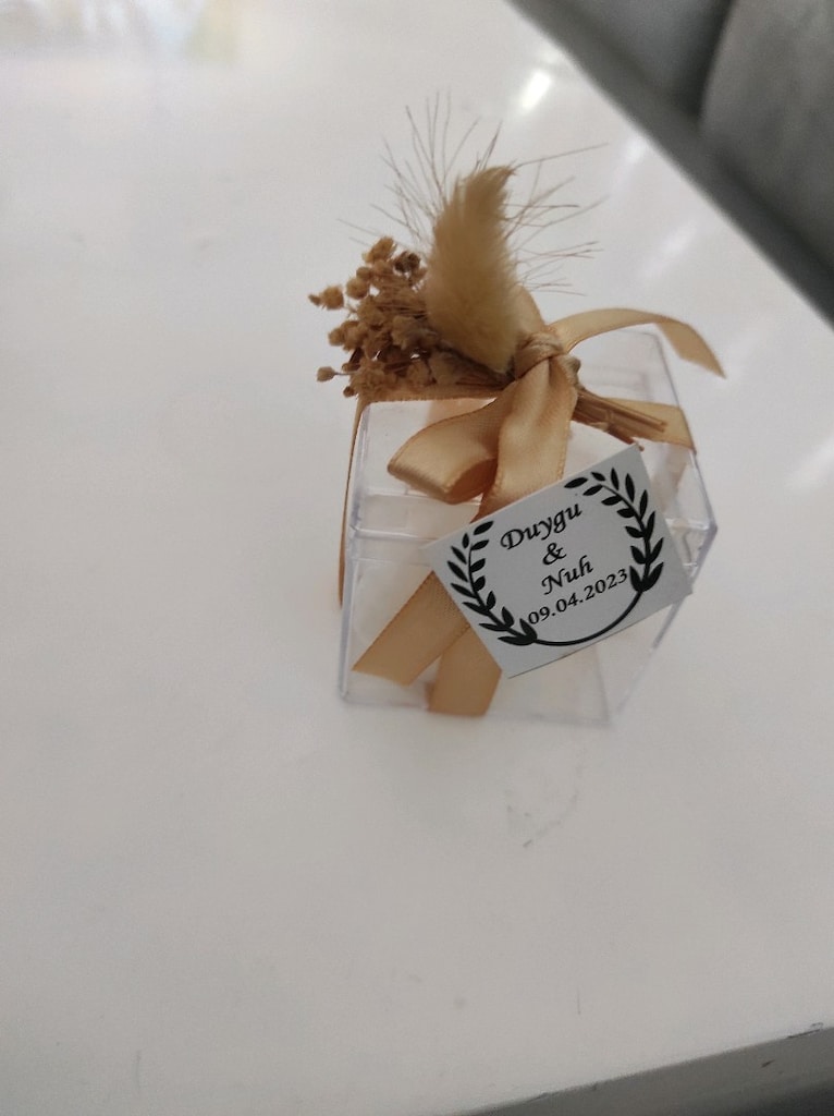 deniz kabuğu mum nikah şekeri - 2
