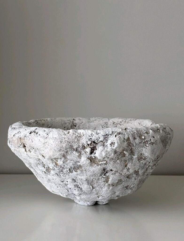Wabi Sabi El Yapımı Dekoratif Dokulu Kase - 5