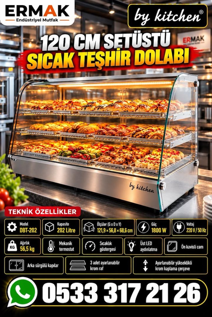 BY KITCHEN 120 CM SETÜSTÜ SICAK TEŞHİR DOLABI! - 6
