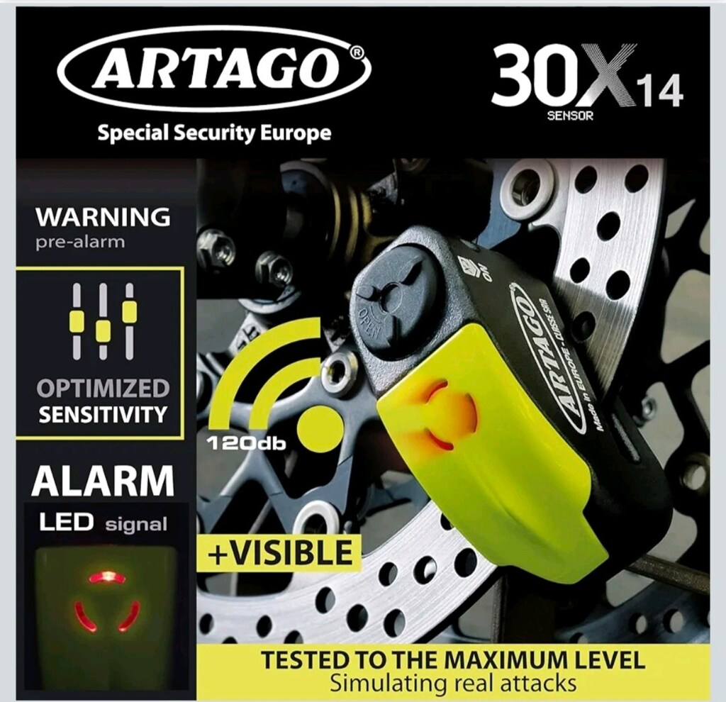 Artago alarmlı disk kilidi - 7